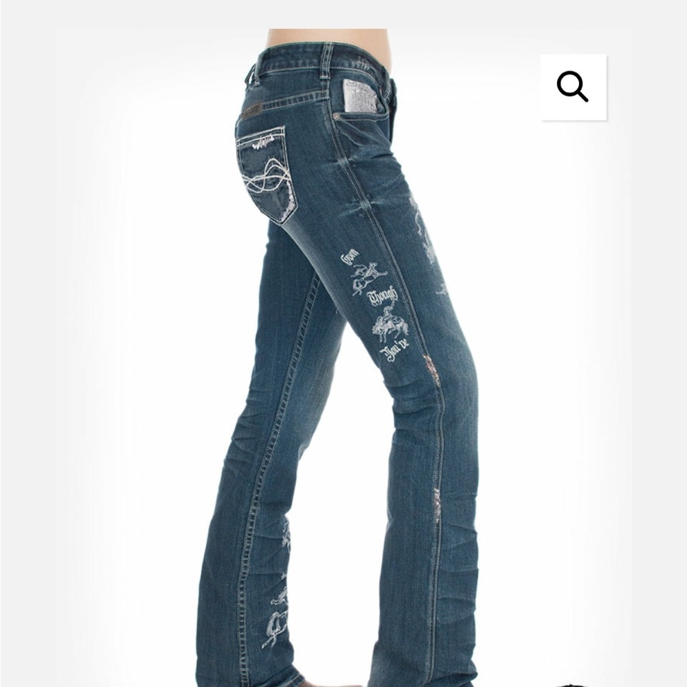 Cowgirl Tuff Buckin’ Unbelieveable Bootcut Jeans 24x35